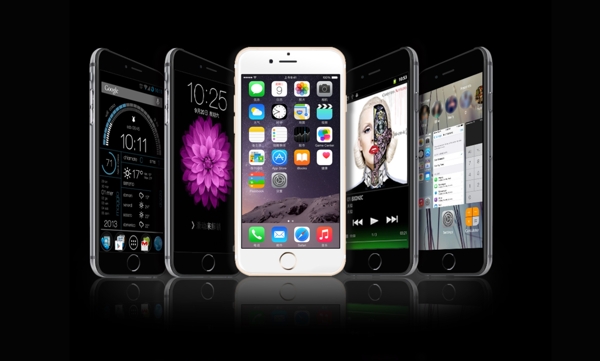 iphone6黑色背景圖片psd格式下載