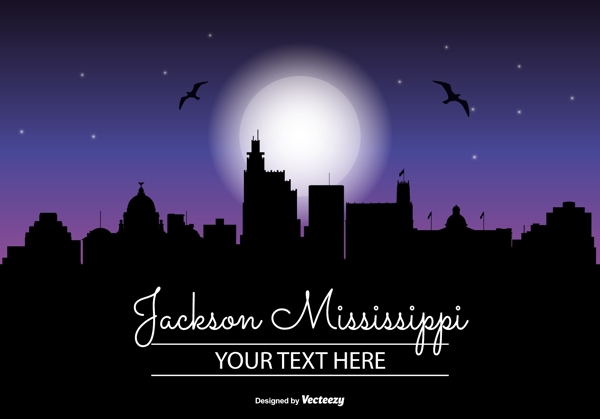 杰克逊密西西比夜天际线