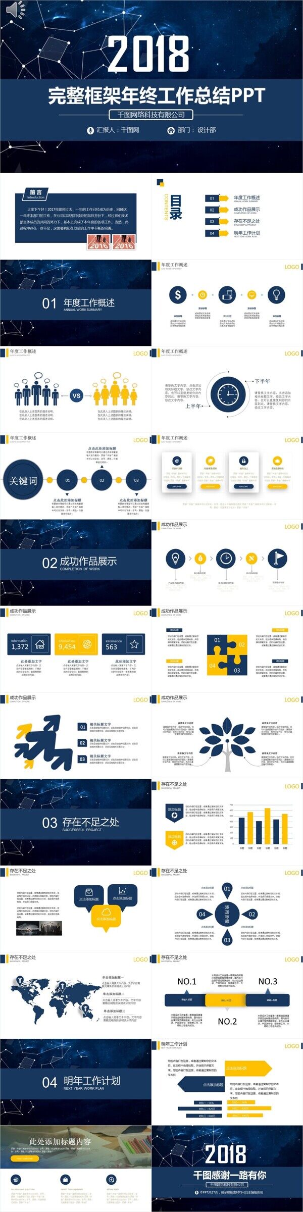 星空大氣年終工作總結(jié)PPT