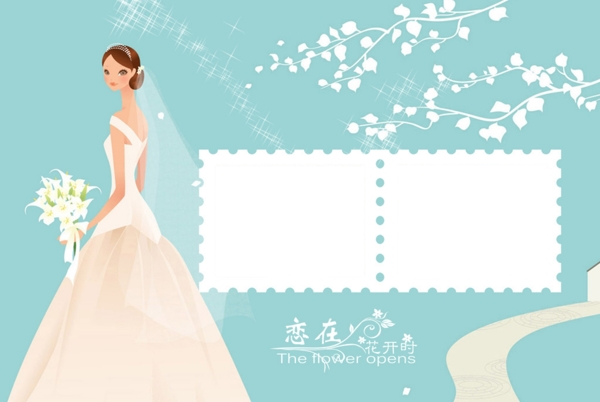 婚紗照相框模板