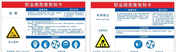 職業(yè)病危害告知卡