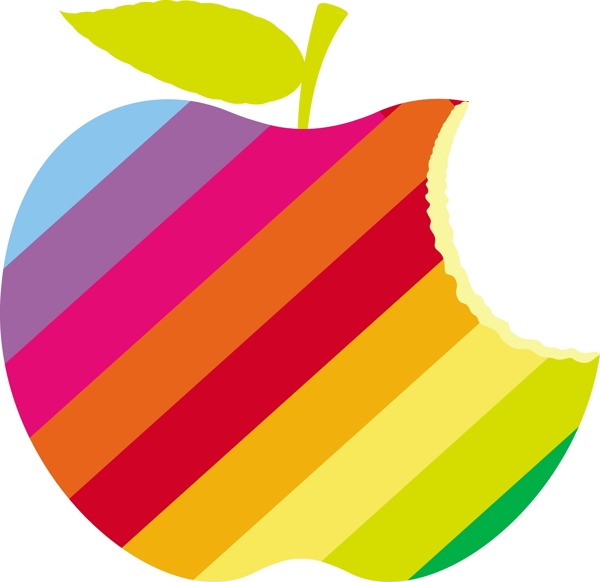彩虹吃苹果