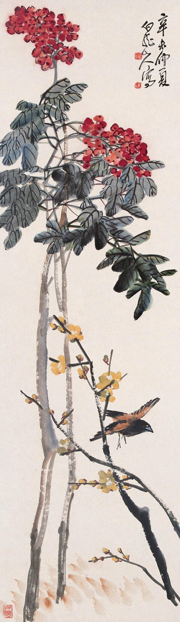 花鳥國畫圖片