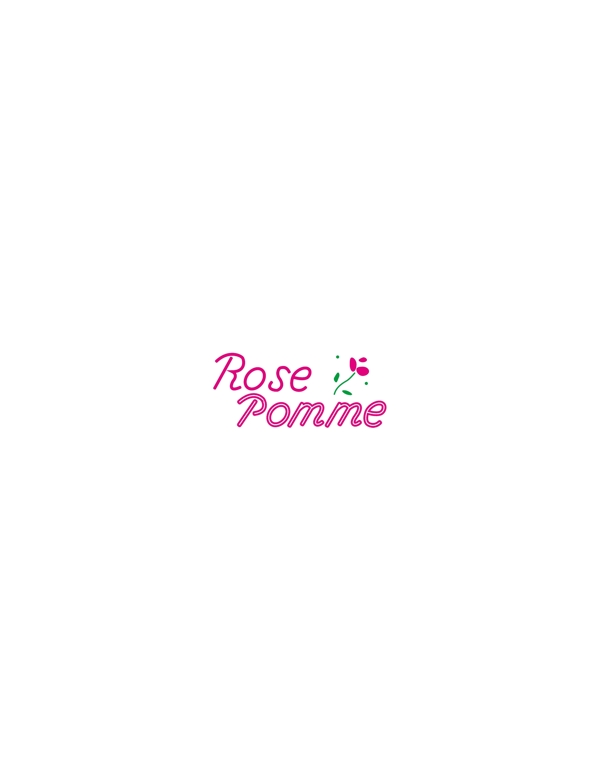 RosePommelogo设计欣赏RosePomme名牌衣服标志下载标志设计欣赏