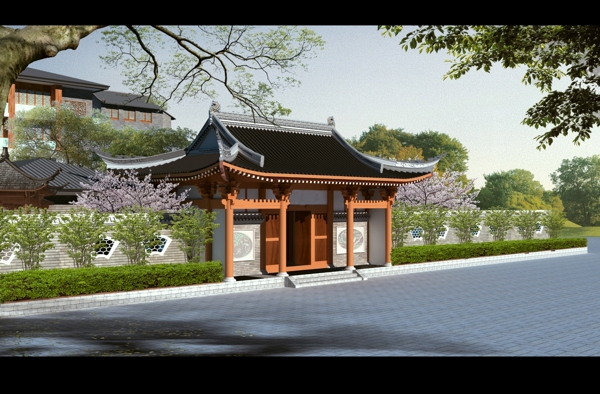 古典園林效果圖圖片