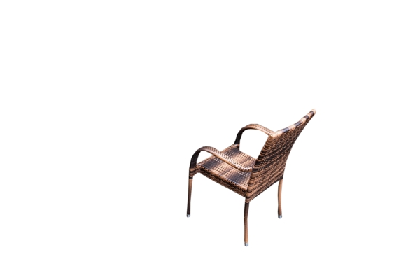 一个四条腿的实木椅子