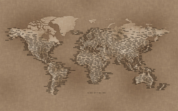 世界地图怀旧背景图片