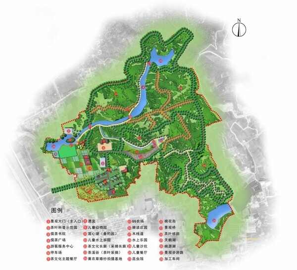 茶園平面圖