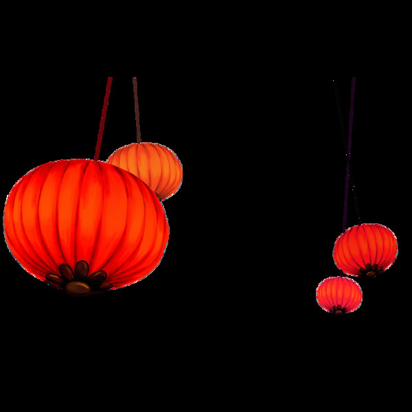 传统中式传统灯笼元素
