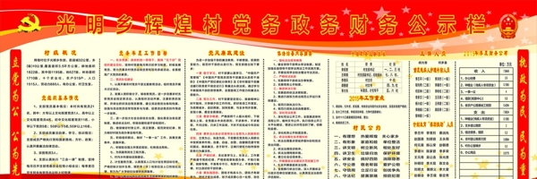 黨務(wù)政務(wù)財(cái)務(wù)公開(kāi)欄圖片