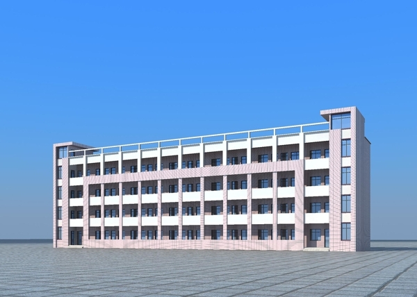 教學(xué)樓渲染MAX