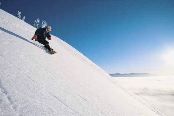 滑雪运动员摄影高清图片