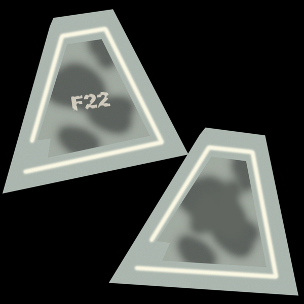F22战斗机的三维模型图