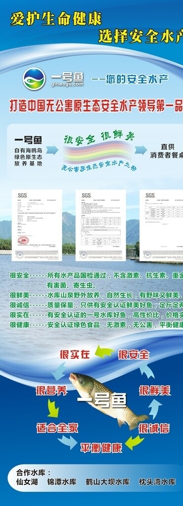 一號魚易拉寶圖片