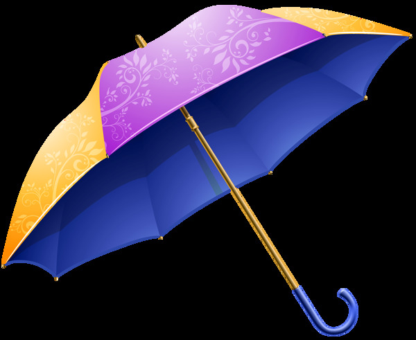 彩色手绘太阳伞图片免抠png透明素材