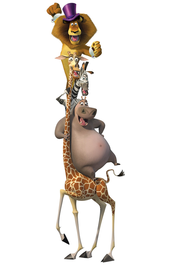 位图热门动画马达加斯加3动物长颈鹿免费素材