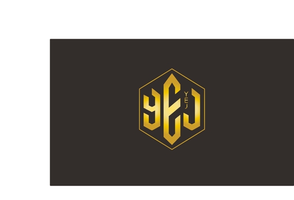 YEJ英文字体logo
