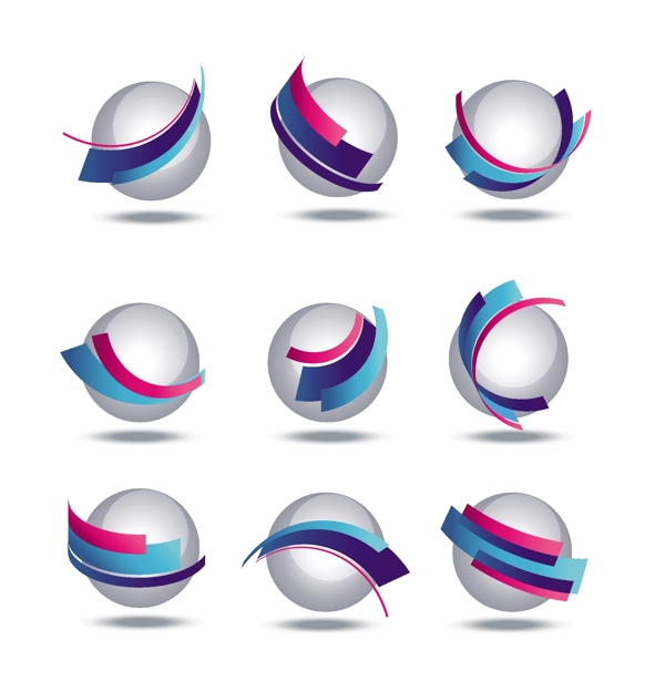 3d立體logo圖標圖片