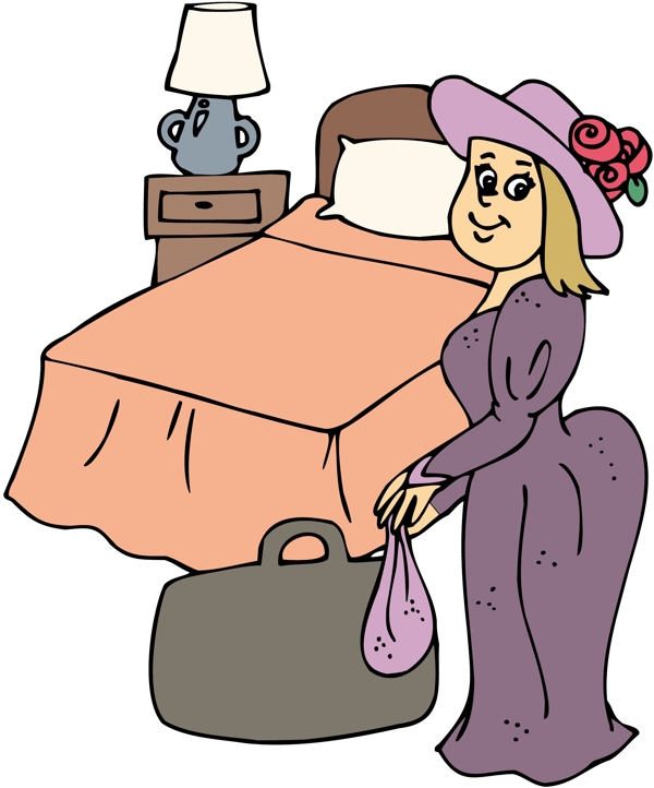 漫畫女性卡通漫畫矢量EPS格式0120