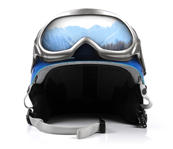 滑雪眼镜与滑雪头盔