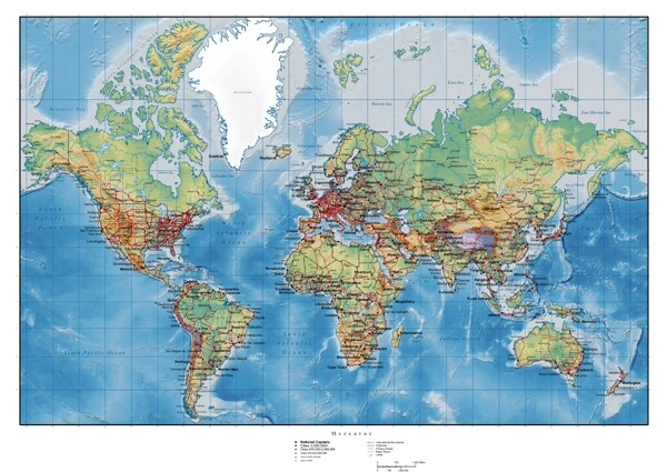 丘陵地形矢量世界地图的计划