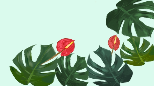 原創(chuàng)插畫綠植