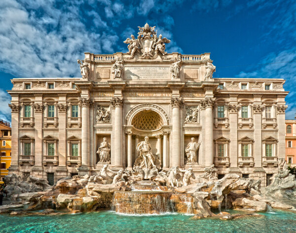 意大利罗马少女喷泉图片
