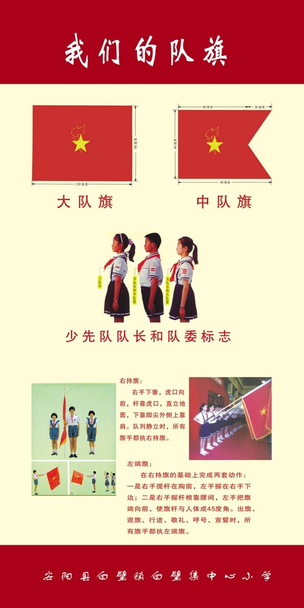 我們的隊(duì)旗學(xué)校展板
