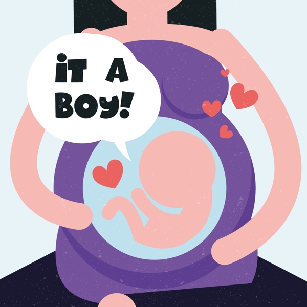 孕妇海报背景ai矢量素材下载