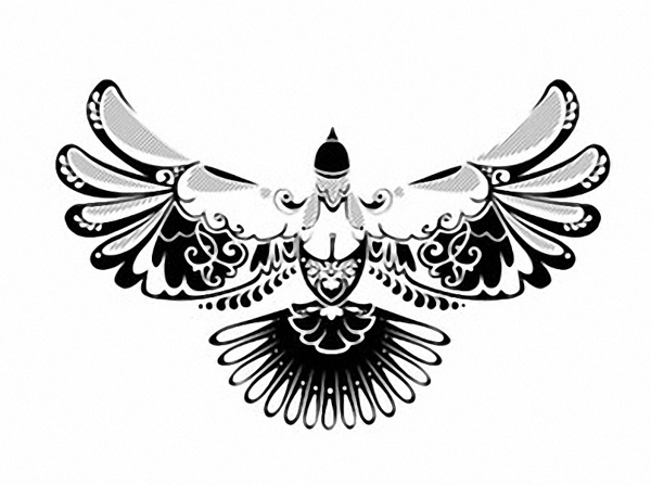 位圖成熟優(yōu)雅女裝T恤圖案動(dòng)物鳥(niǎo)類免費(fèi)素材