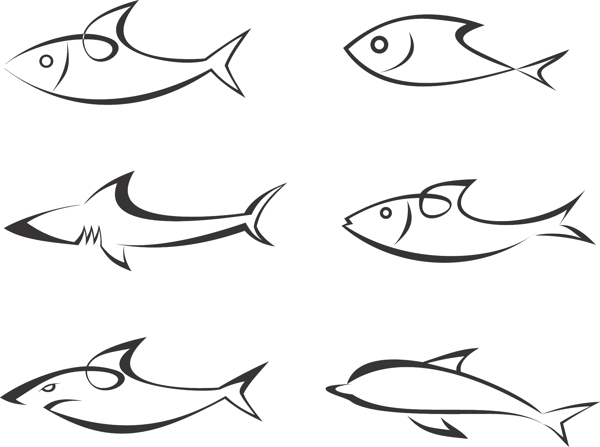 矢量魚圖片