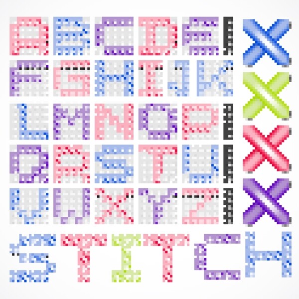 創(chuàng)意字母矢量素材