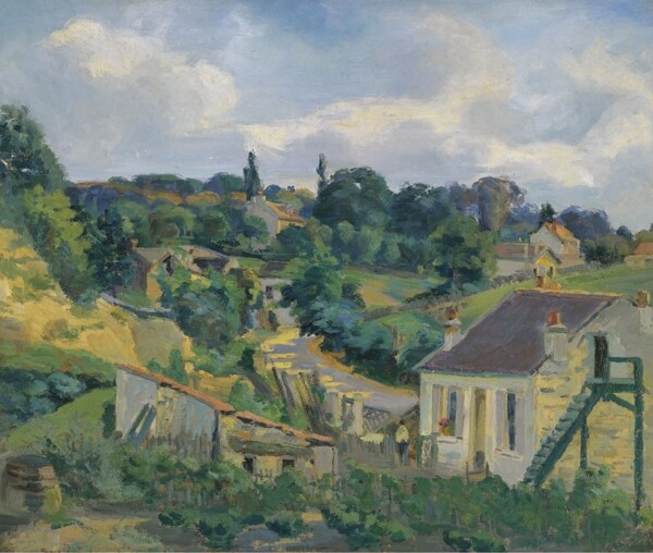 ArmandGuillauminLaRouteTournante1877.jpeg畫家風(fēng)景畫靜物油畫建筑油畫裝飾畫