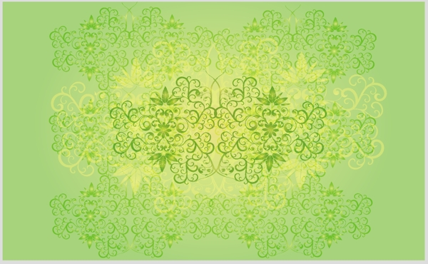 綠色樹葉花紋底紋圖片