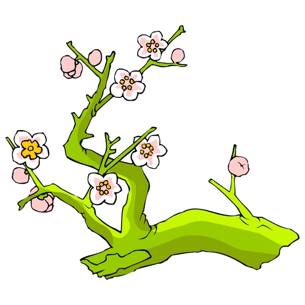 花卉古典插畫