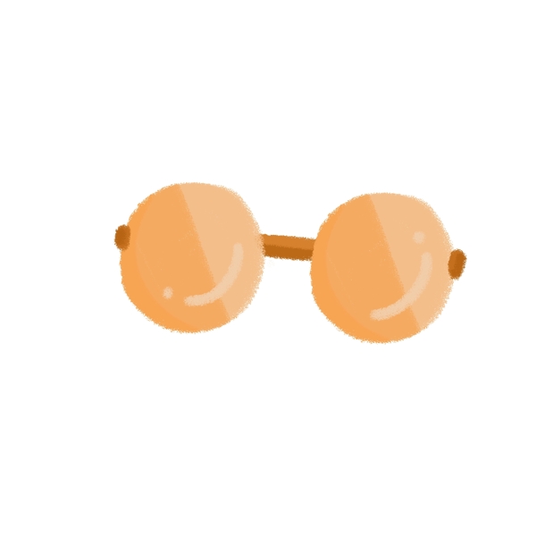 橙色墨镜太阳镜