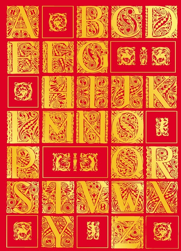 帶圖案的字母圖片