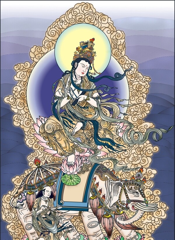 普賢菩薩圖片