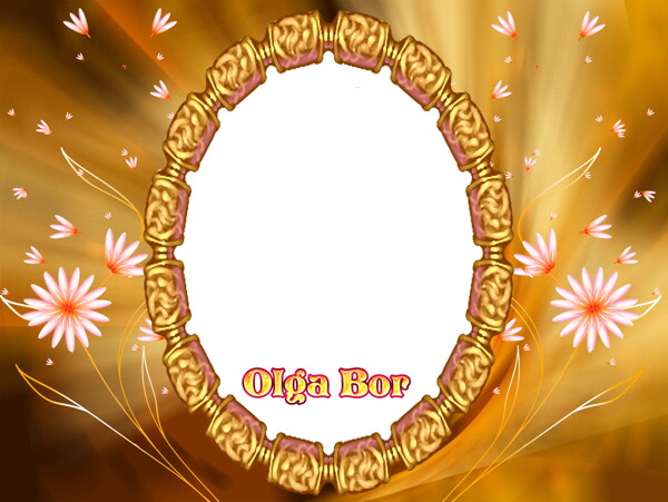 花瓣拉連相框