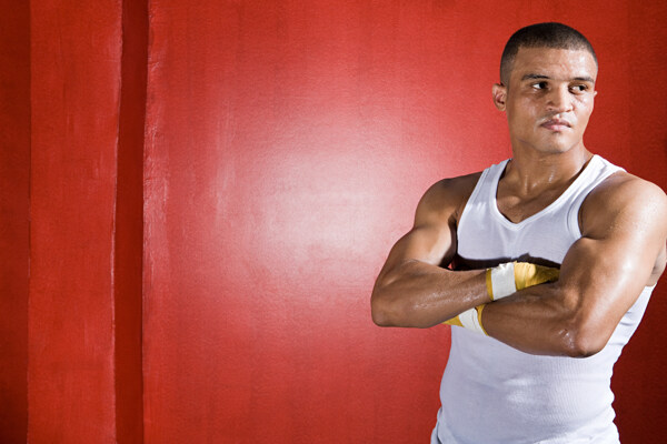 强壮的外国男性拳击运动员图片