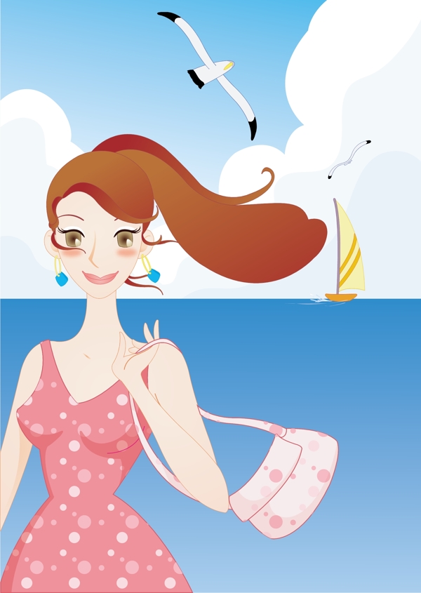 海上美女
