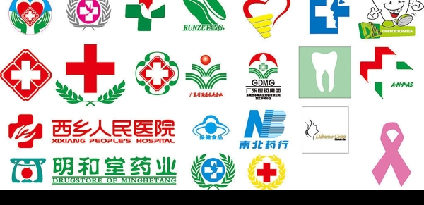 医院药店红十字等标志图片