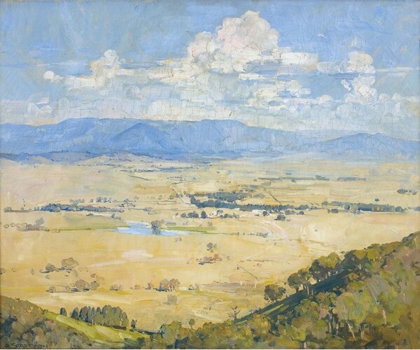 ArthurStreetonMelbasCountry1936畫家風(fēng)景畫靜物油畫建筑油畫裝飾畫