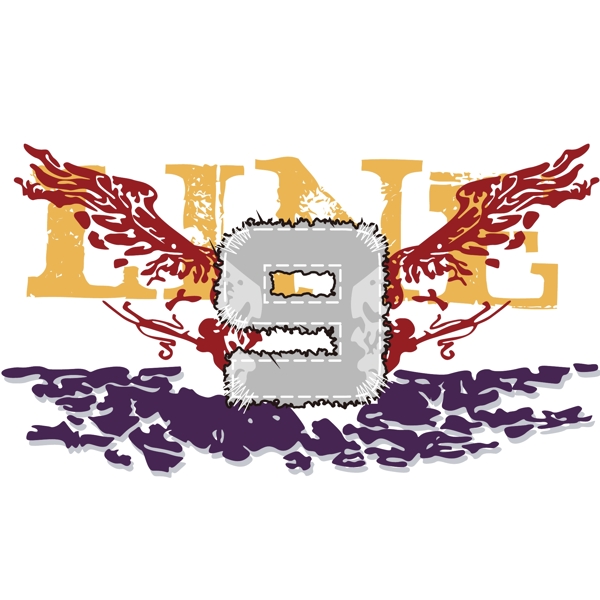 印花矢量圖T恤圖案徽章標(biāo)記文字英文免費素材
