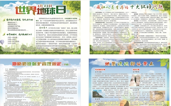 世界地球日環(huán)境問題地質(zhì)