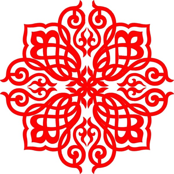 花紋剪紙圖片