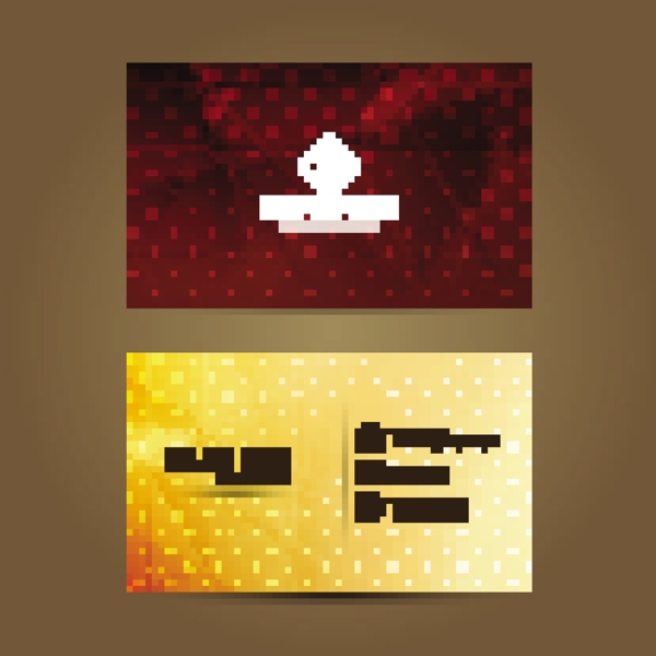 紅色和金色公司名片