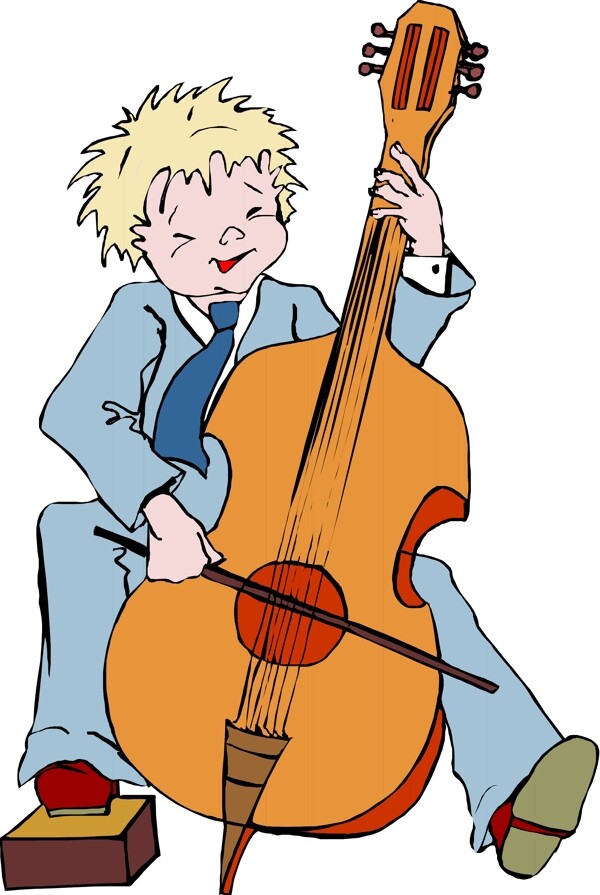 小男孩矢量素材