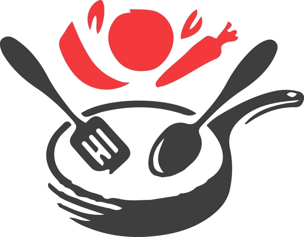 刀叉餐飲LOGO標(biāo)志設(shè)計(jì)