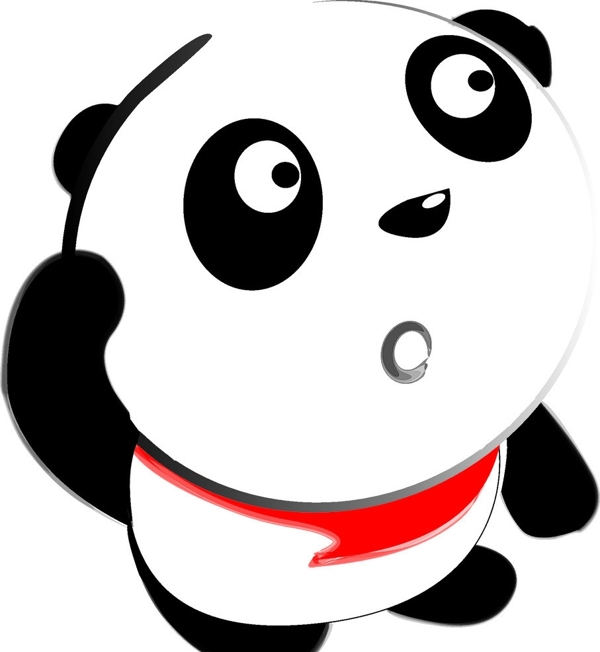 可愛卡通小熊貓圖片